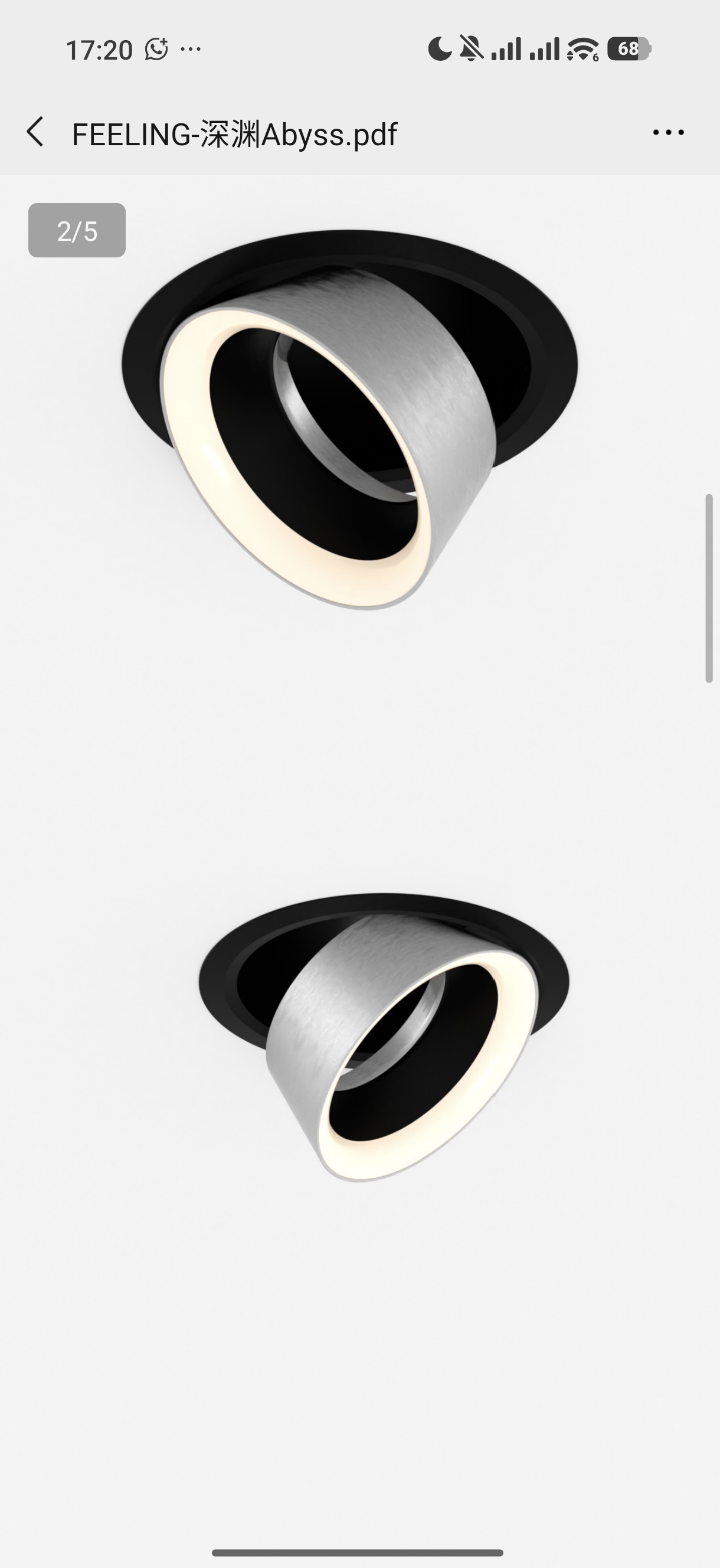 Adjustable recessed ring