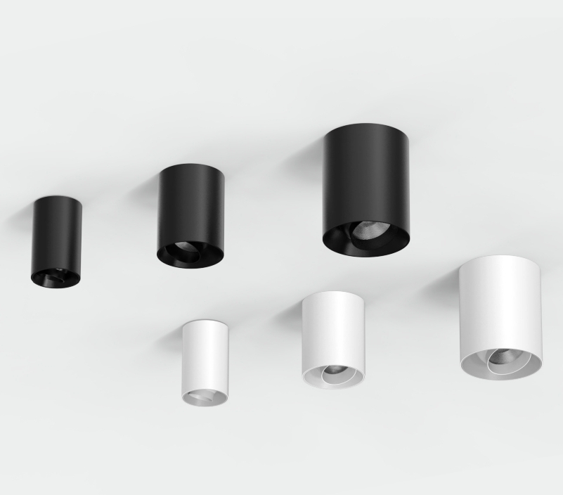 Cylindrical surface downlights