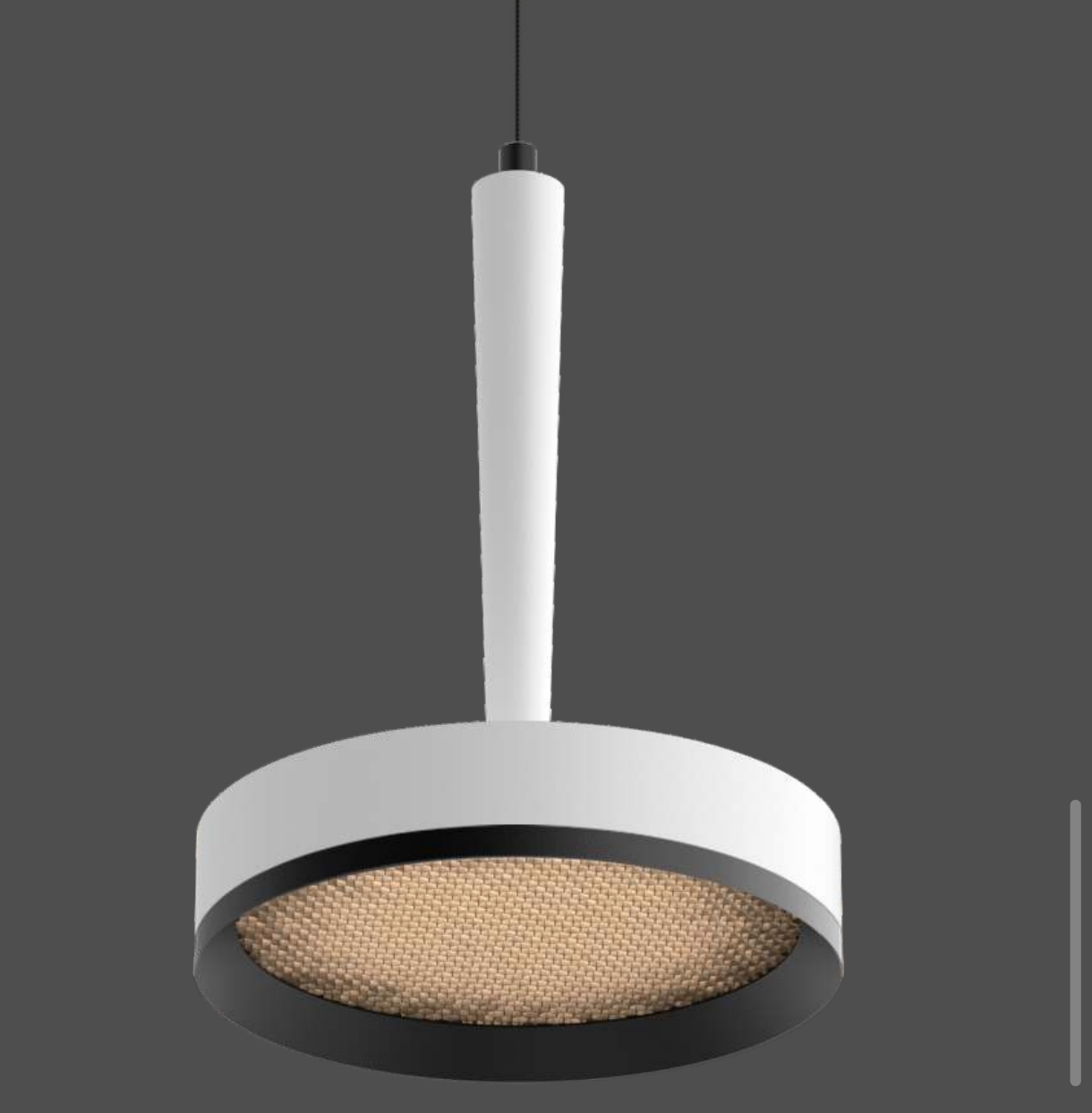 Textured disc pendant